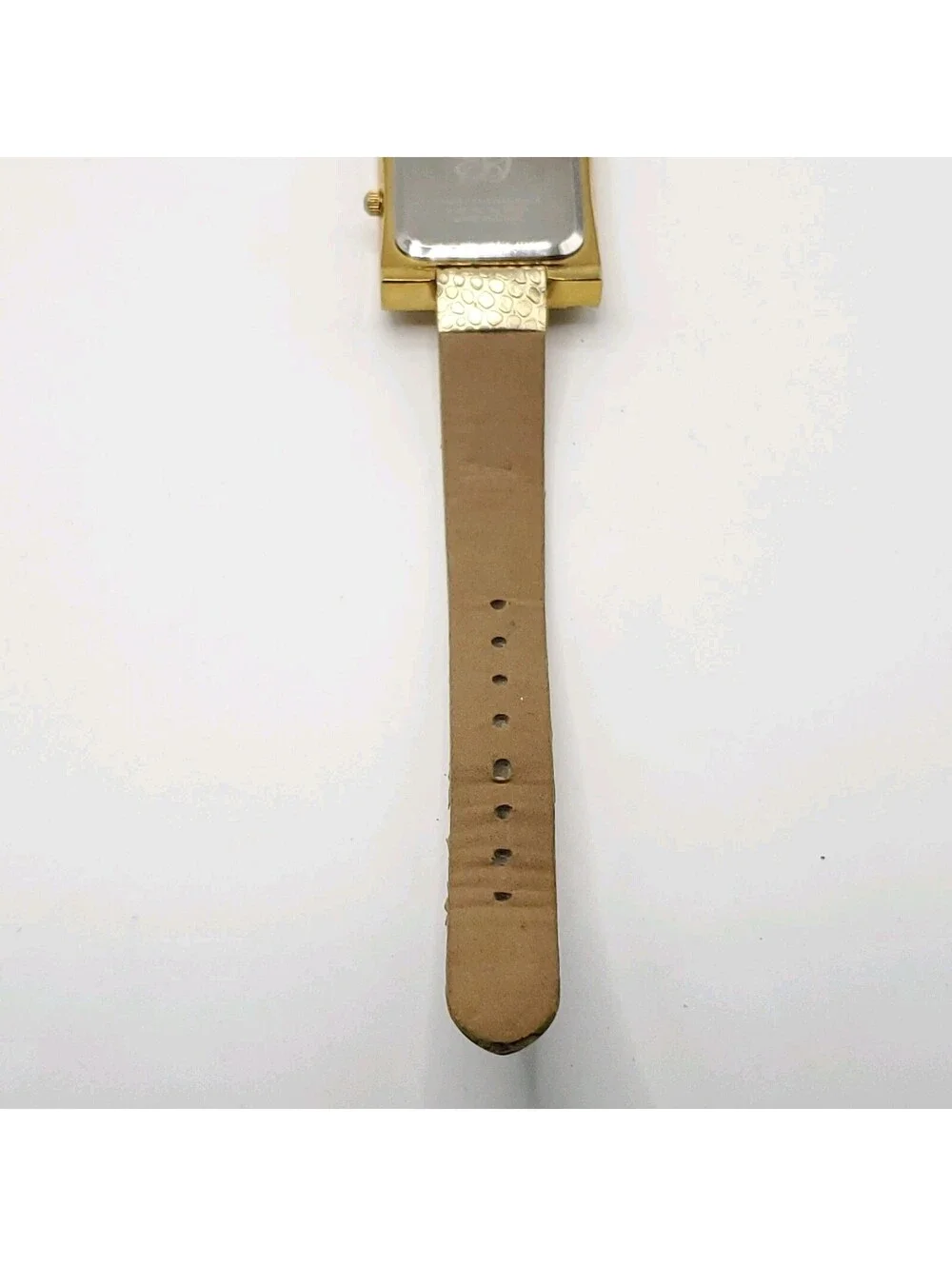 Elizabeth Taylor Quartz Womens Watch 29mm Square Gold Tone New Battery